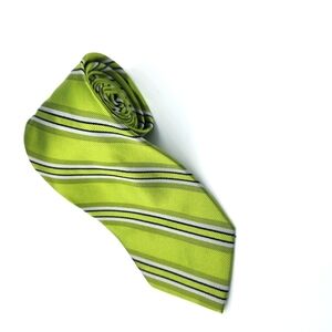 Green Striped Men's Tie